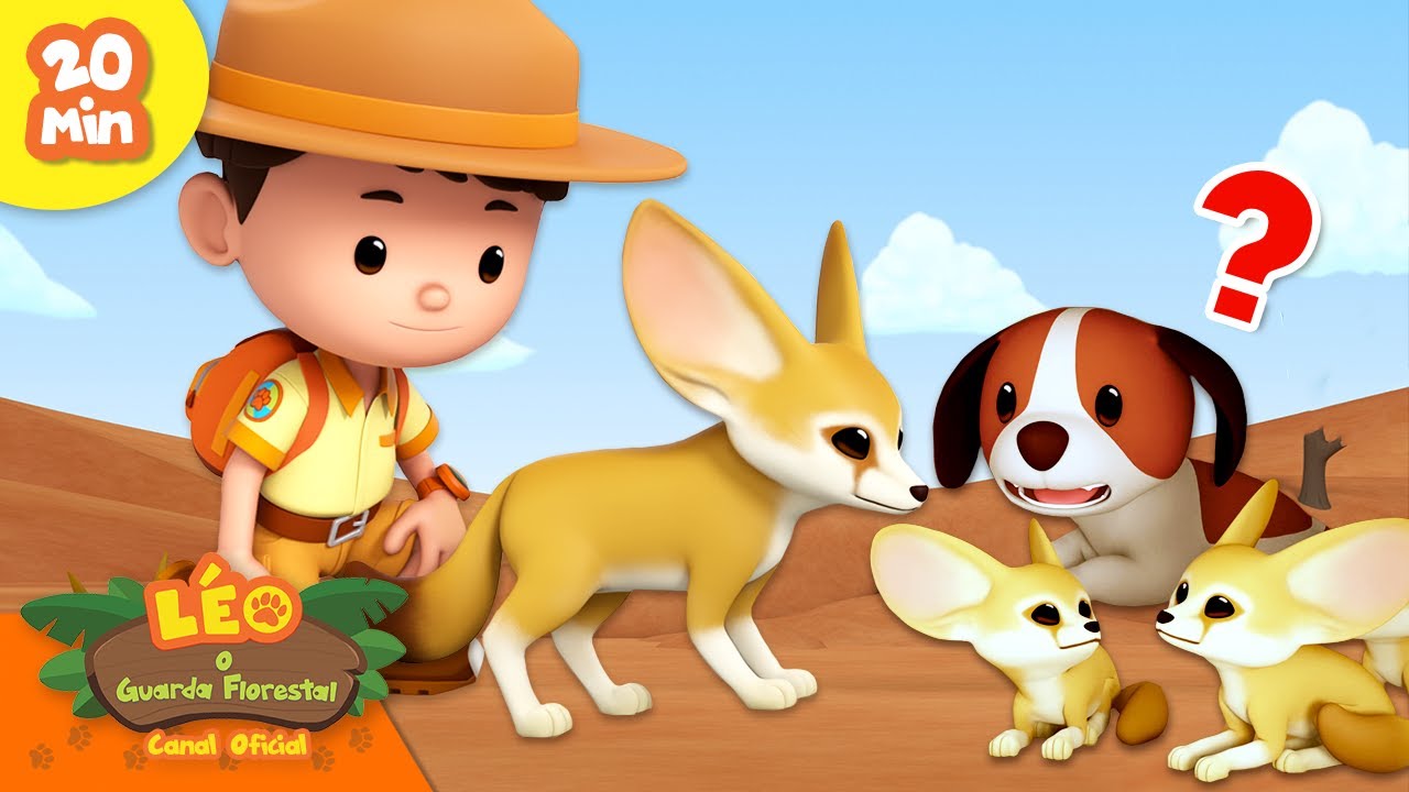 🌵🏜️ ANIMAIS DO DESERTO DO SAARA! Raposa Fennec, Besouros e mais! | Leo O Guarda Florestal | Animação