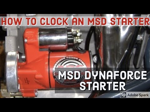 Clocking a Starter MSD Mini Dynaforce Starter / Third Gen Camaro