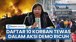 Daftar 10 Korban Meninggal dalam Aksi Demo di Berbagai Daerah, Ada Affan hingga Tukang Becak