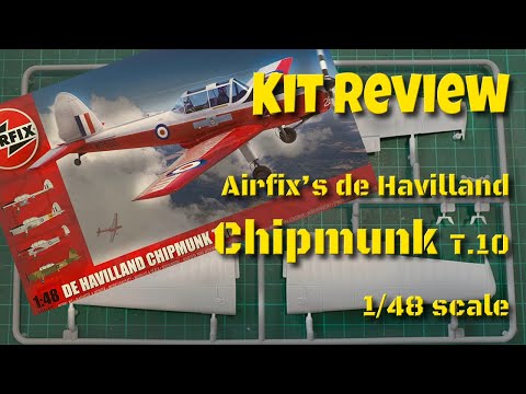 Review of Airfix de Havilland Chipmunk T.10 1/48 Scale Model (2021 Tooling - A04105) - EDITED