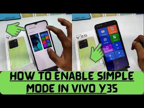 How to Enable Simple mode in VIVO Y35| How to Turn On / Turn Off Simple Mode on VIVO Y35