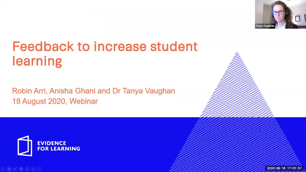 Webinar: Feedback to increase student learning