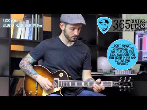 Lick 209/365 - Bluesy Rock Lick in Dm | 365 Guitar Licks Project