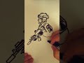 How To Draw A Soldier In Less Than 3 Minutes🔥 #shorts