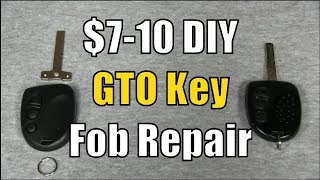 $7-10 DIY - Pontiac GTO Ignition Key Fob Repair 2004-2006 (Holden Monaro)