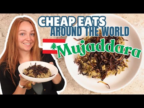 Cheap Eats Around The World! Making and Trying Mujaddara (Lebanese Lentils & Rice)