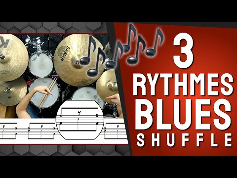 BLUES: 3 rythmes pour jouer du SHUFFLE et développer sa coordination ternaire (+ ghost note)