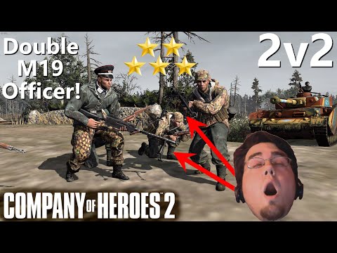 CoH2: 2v2 - The Best Officer in the German Army!