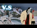 Batalla Disney Dalmatas V S Cruella