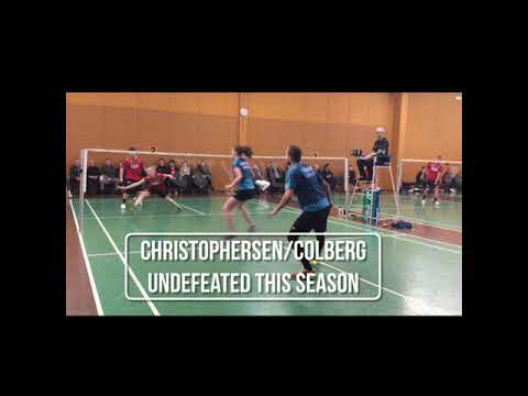 Undefeated mixdoubles couple Line Christophersen and Frederik Colberg, Gentofte Badminton #mix