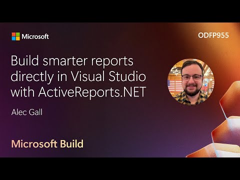 Build smarter reports directly in Visual Studio with ActiveReports.NET | ODFP955