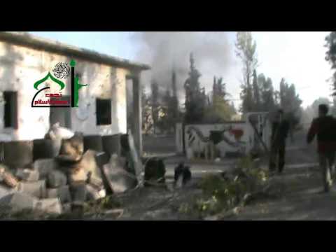 جولة في كتيبة الدفاع الجوي والصواريخ في قرية الأفتريس بعد السيطرة عليها من قبل لواء عبد الله بن سلام وعدد من الفصائل الأخرى