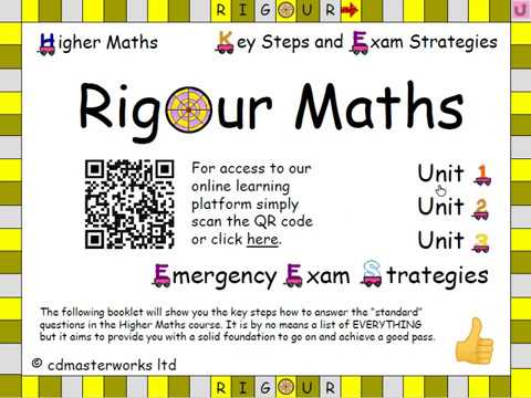 Higher Maths Flash Cards