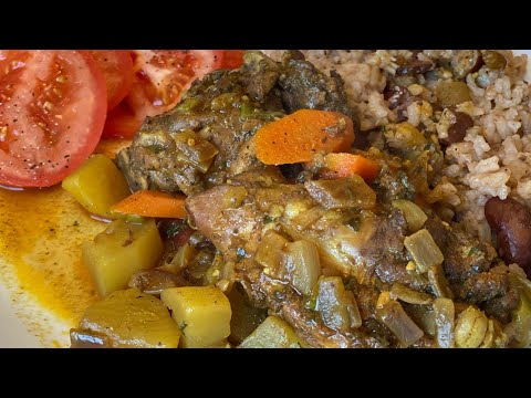 Authentic Jamaican Brown Stew Chicken I Grandma’s Jamaican Recipes * Bonus Salad Recipe
