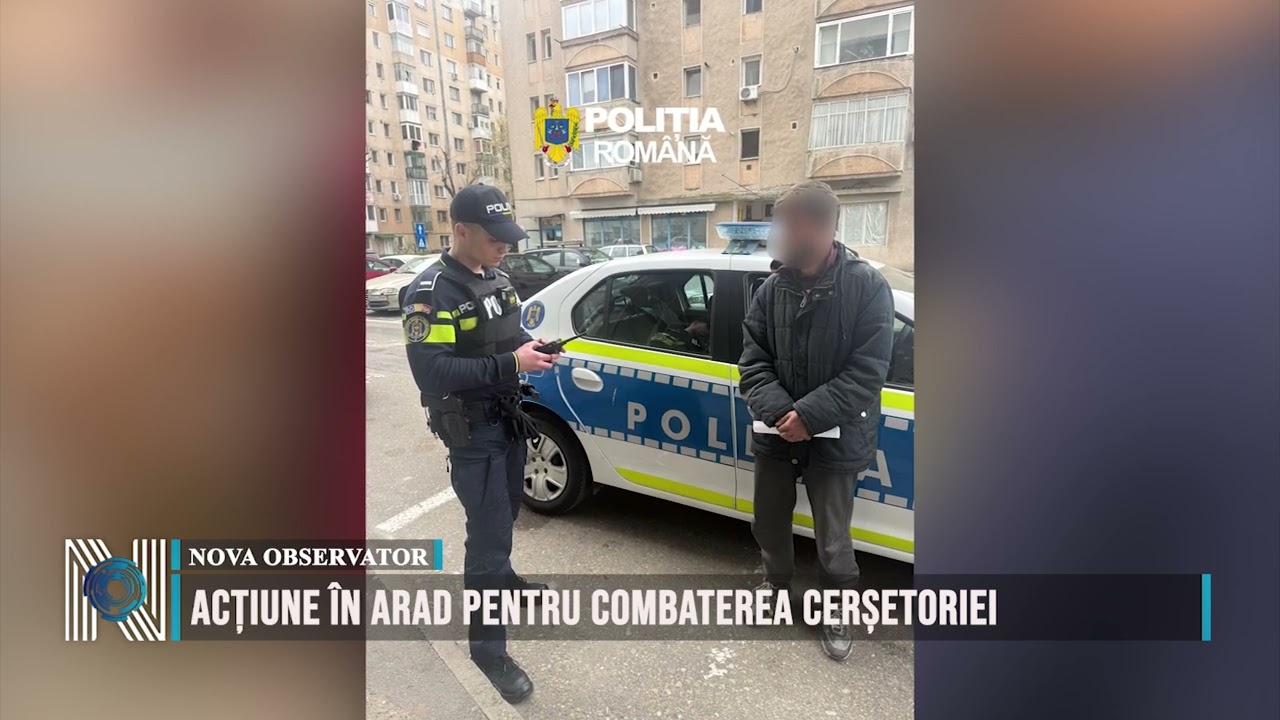 Acțiune în Arad pentru combaterea cerșetoriei