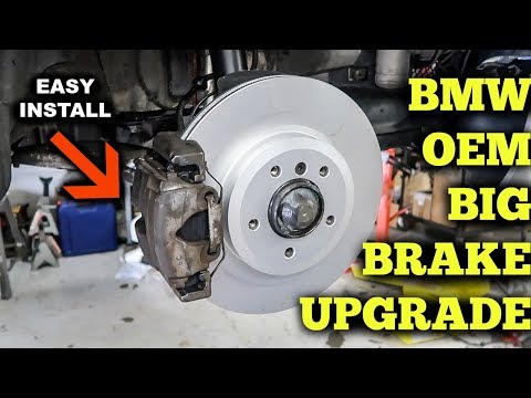 BMW E46 OEM BIG BRAKE UPGRADE! EASY INSTALL!