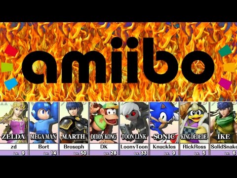 8 Player Amiibo Smash - SSB Wii U - NintendoTalkingToys