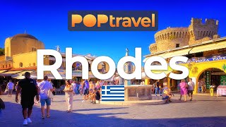 RHODES, Greece - 4K HDR walking tour with captions