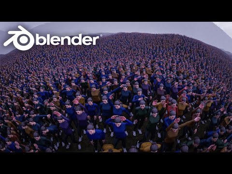 Blender 4.1 Makes Crowd Simulations EASY! | Blender Tutorial