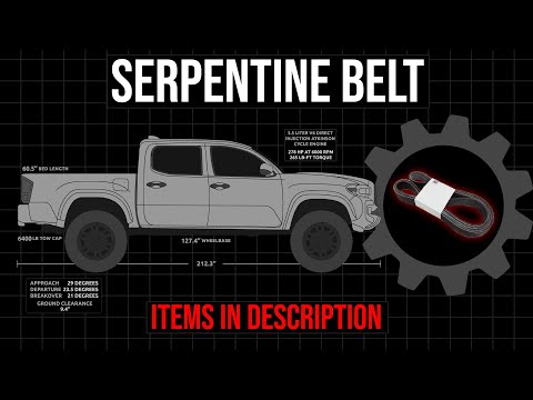How to Replace the Serpentine Belt on a 2016-2023 Toyota Tacoma 3.5L V6