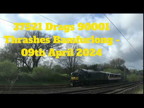 37521 Drags 90001 Thrashes Bamfurlong - 09th April 2024