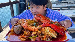 $278 ULTIMATE LOBSTER SEAFOOD TRAY at San Pedro FISH MARKET