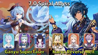 C0 Ganyu SuperTaser & C6 Kaeya Reverse Melt - Genshin Impact 7.0 Spiral Abyss Full Clear