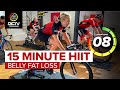 15 Min HIIT Cardio Indoor Cycling Workout Belly Fat Loss Exercise
