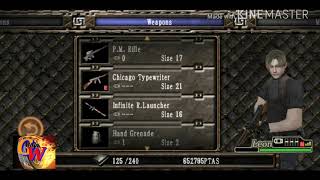 How to unlock special weapon CHICAGO TYPEWRITER in resident evil 4 for android // by gameworld//