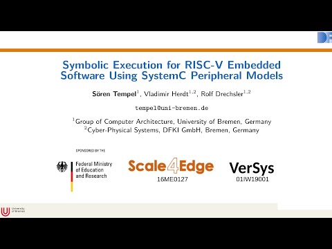 Symbolic Execution for RISC-V Embedded Software Using SystemC Peripheral Models