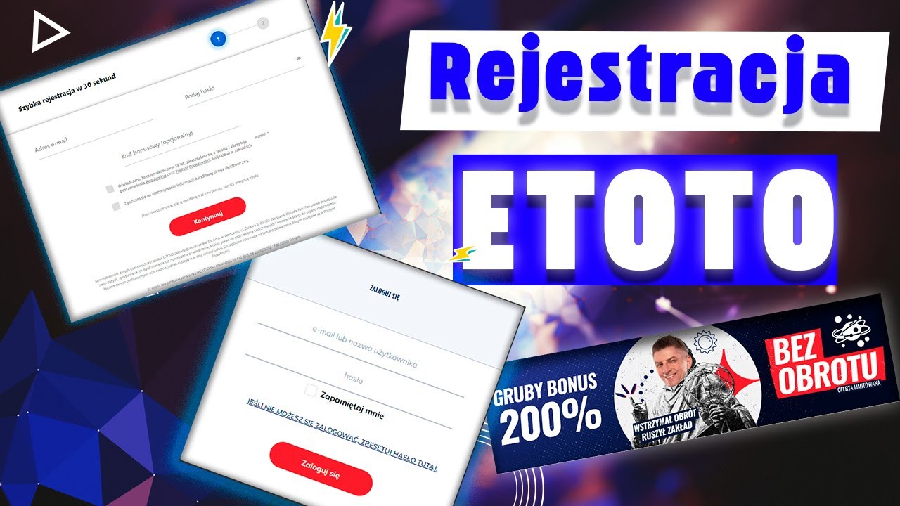 ETOTO Rejestracja i Weryfikacja konta