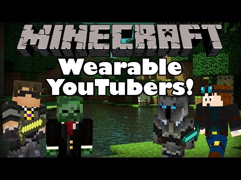 Minecraft | WEARABLE YOUTUBERS!!! (SkyDoesMinecraft, TheDiamondMinecart) Mod Review / Spotlight