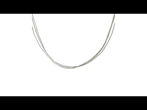 Chaco Canyon 3Strand "Liquid Silver" 24" Necklace