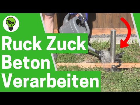 Ruck Zuck Beton Verarbeitung ✅ ULTIMATIVE ANLEITUNG: Wie Schnellbeton für Zaunpfosten Verwenden???