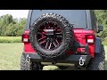 Rough Country Rear Trail Bumper w/ Tire Carrier  - JL