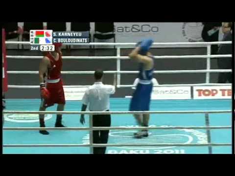 Heavy (91kg) QF- Karneyeu Siarhei (BLR) VS Bouloudinats Chouaib (ALG) -2011 AIBA World Champs