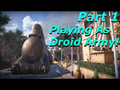Star Wars Battlefront 2 Beta Gameplay - Playing As Droid Army! Part 1