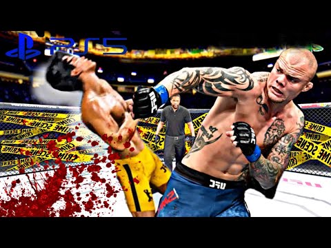 Bruce Lee vs Tattoo Lizard ( EA Sports UFC 4 ) wwe mma