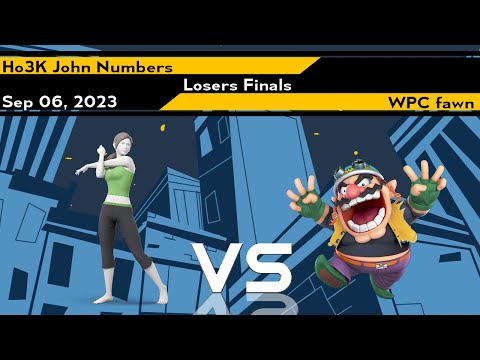 Xeno308 Losers Finals - John Numbers (Wii Fit Trainer) vs fawn (Wario) - Smash Ultimate