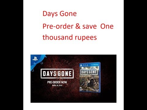 Days Gone Pre order | get big discount | (PS4 Exclusive)