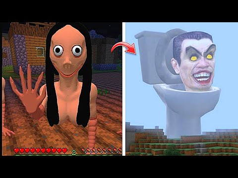 i Found MOMO GIRL and SKIPIDI TOILET 😱 in Minecraft | Minecraft Horror |