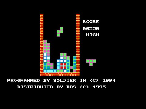 Sharp MZ-800 Game: Mini Tetris (1994)