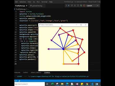 Draw Snowflake Using Python Turtle Graphic