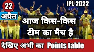 aaj kiska kiska match hai | ipl mein aaj kis kiska match hai
