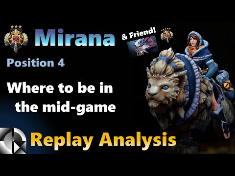 Replay Analysis: Mirana 4 Support - Legend 3 | Dota 2 7.28a