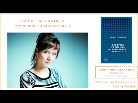 Rencontre avec Fanny Taillandier (Librairie Charybde, 18 janvier 2017)