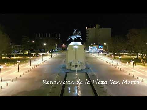 Asi quedo la renovada Plaza San Martin en la ciudad de Rio Tercero Cordoba