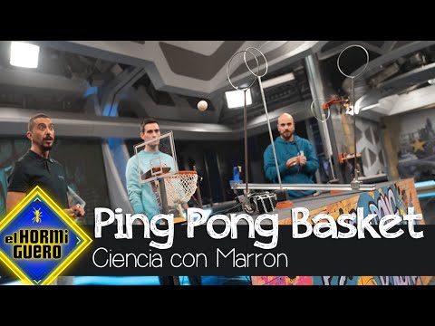 Marron y el equipo de ciencia desafían la gravedad con el Ping Pong Basket - El Hormiguero