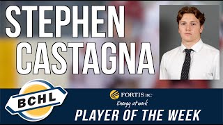 Fortis BC Player of the Week: Stephen Castagna