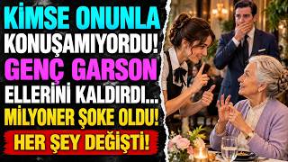 Kimse Zengin Adamın Sağır Annesiyle Konuşamadı — Genç Garsonun Yaptığı Herkesi Ş
